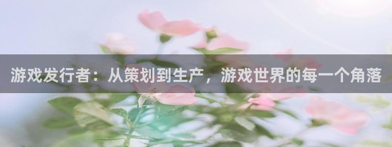 bg大游服装：游戏发行者：从策划到生产，游戏世界的每一个角落